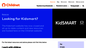 What Kidsmart.org.uk website looked like in 2022 (1 year ago)