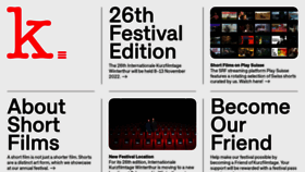 What Kurzfilmtage.ch website looked like in 2022 (1 year ago)