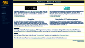 What Kairo.at website looked like in 2022 (1 year ago)