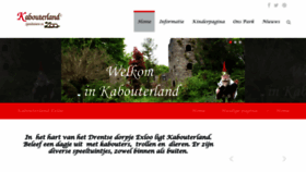 What Kabouterland.nl website looked like in 2022 (1 year ago)