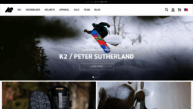What K2snowboarding.com website looked like in 2022 (1 year ago)