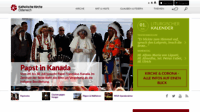 What Katholisch.at website looked like in 2022 (1 year ago)