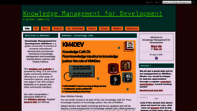 What Km4dev.org website looked like in 2022 (1 year ago)