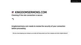 What Kingdomsermons.com website looked like in 2022 (1 year ago)