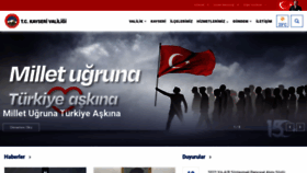 What Kayseri.gov.tr website looked like in 2022 (1 year ago)