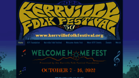 What Kerrvillefolkfestival.org website looked like in 2022 (1 year ago)