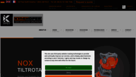 What Kinshofer.com website looked like in 2022 (3 years ago)