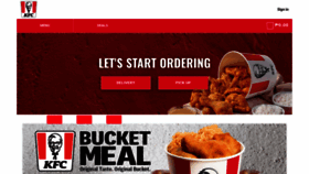 What Kfcdelivery.ph website looked like in 2022 (1 year ago)