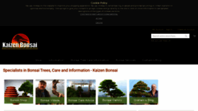 What Kaizenbonsai.com website looked like in 2022 (1 year ago)