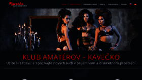 What Kavecko.sk website looked like in 2022 (1 year ago)