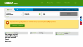 What Kulula.com website looked like in 2022 (1 year ago)