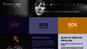What Kirkens-sos.no website looked like in 2022 (1 year ago)