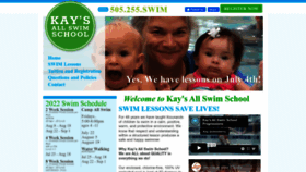 What Kaysallswimschool.com website looked like in 2022 (1 year ago)