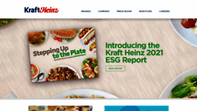 What Kraft.com website looked like in 2022 (1 year ago)