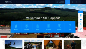 What Klappen.se website looked like in 2022 (1 year ago)