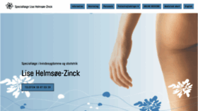 What Kvindelaege.dk website looked like in 2022 (1 year ago)