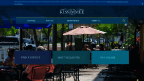 What Kissimmee.gov website looked like in 2022 (1 year ago)