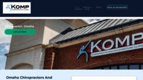 What Kompchiropractic.com website looked like in 2022 (1 year ago)