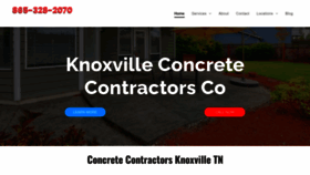 What Knoxvilleconcretecontractorsco.com website looked like in 2022 (1 year ago)