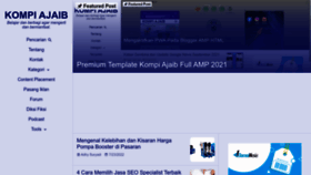 What Kompiajaib.com website looked like in 2022 (1 year ago)