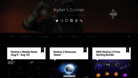 What Kyberscorner.com website looked like in 2022 (1 year ago)
