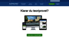 What Korkortonline.se website looked like in 2022 (1 year ago)