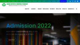 What Kiit.ac.in website looked like in 2022 (1 year ago)