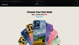 What Kimow.store website looked like in 2022 (1 year ago)