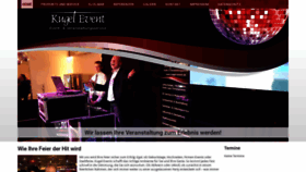 What Kugel-event.de website looked like in 2022 (1 year ago)