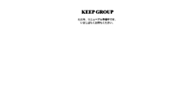 What Keep-group.jp website looked like in 2022 (1 year ago)