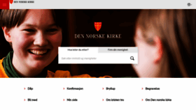 What Kyrkja.no website looked like in 2022 (1 year ago)