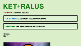 What Ket-ralus.com website looked like in 2022 (1 year ago)