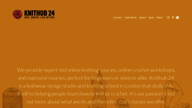 What Knithub24.com website looked like in 2022 (1 year ago)