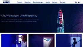 What Kpmg.de website looked like in 2022 (1 year ago)