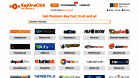 What Keyoneclick.com website looked like in 2022 (1 year ago)