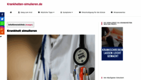 What Krankheiten-simulieren.de website looked like in 2022 (1 year ago)
