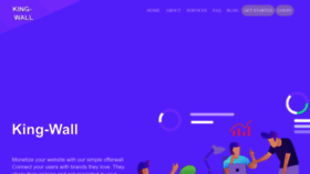 What King-wall.com website looked like in 2022 (1 year ago)