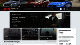 What Kiaownersclub.co.uk website looked like in 2022 (1 year ago)