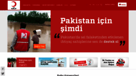 What Kizilay.org.tr website looked like in 2022 (1 year ago)