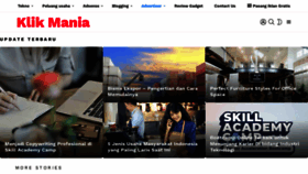 What Klikmania.net website looked like in 2022 (1 year ago)