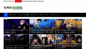 What Kayoanime.com website looked like in 2022 (1 year ago)