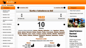 What Kalbi.pl website looked like in 2022 (1 year ago)