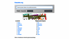 What Kaszebe.org website looked like in 2022 (1 year ago)
