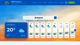 What Koponyeg.hu website looked like in 2022 (1 year ago)