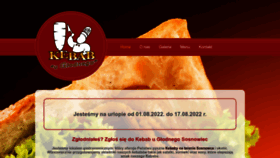 What Kebabuglodnego.pl website looked like in 2022 (1 year ago)