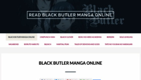 What Kuroshitsuji-manga.com website looked like in 2022 (1 year ago)