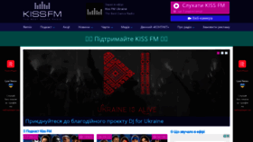 What Kissfm.ua website looked like in 2022 (1 year ago)