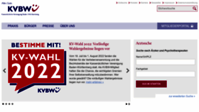 What Kvbawue.de website looked like in 2022 (1 year ago)