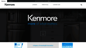 What Kenmore.com website looked like in 2022 (1 year ago)