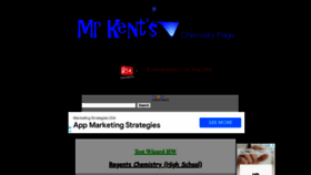 What Kentchemistry.com website looked like in 2022 (1 year ago)